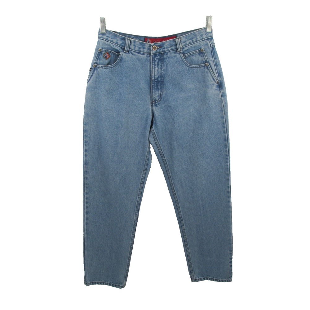 Vintage 90's POSTED Retro Relaxed Tapered Jeans Women 29 x 31 Blue Denim Y2K Mom